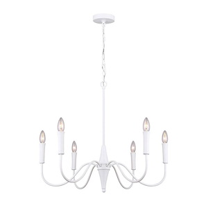Brielle - 6 Light Chandelier-23.25 Inches Tall and 25.75 Inches Wide