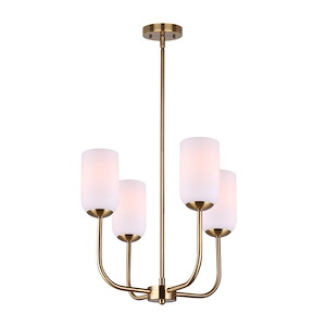 Novalee - 4 Light Chandelier-53.5 Inches Tall and 19 Inches Wide - 1330608