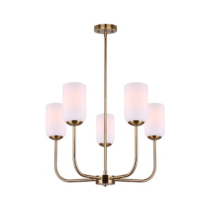Novalee - 5 Light Chandelier-53.5 Inches Tall and 23 Inches Wide - 1330609