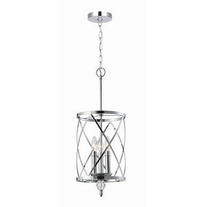 Vanessa - 3 Light Chandelier-25 Inches Tall and 9.75 Inches Wide