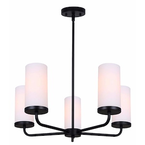 Malloy - 5 Light Chandelier-52.5 Inches Tall and 24.63 Inches Wide