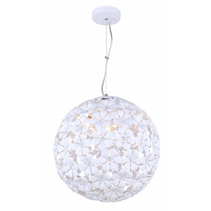Beatrice - 3 Light Chandelier In Scandinavian Style-22 Inches Tall and 15 Inches Wide