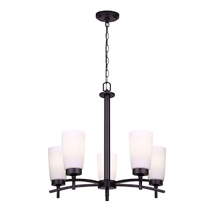 Portia - 5 Light Chandelier-21 Inches Tall and 22 Inches Wide - 1267121