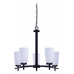 Canarm - 5 Light Chandelier-21 Inches Tall and 22 Inches Wide