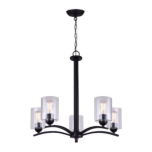 Hampton - 5 Light Chandelier-24 Inches Tall and 24 Inches Wide - 1267123