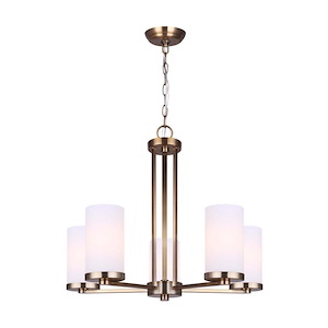 River - 5 Light Chandelier In Glam Style-20 Inches Tall and 24 Inches Wide - 1330634