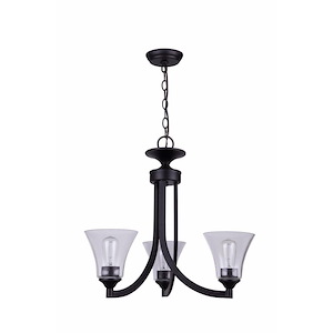 Canarm - 3 Light Chandelier-21 Inches Tall and 21 Inches Wide