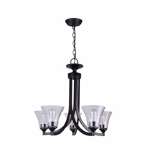 Canarm - 5 Light Chandelier-21 Inches Tall and 22 Inches Wide