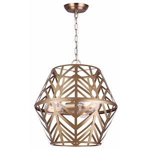 Maud - 3 Light Chandelier-17.5 Inches Tall and 16.5 Inches Wide