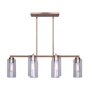Jett - 6 Light Chandelier In Contemporary Style-18.75 Inches Tall and 12.5 Inches Wide