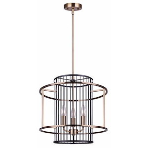 Trixy - 3 Light Chandelier In Modern Style-68 Inches Tall and 17 Inches Wide