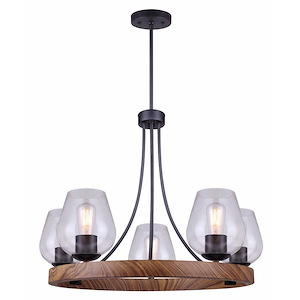 Artie - 5 Light Chandelier-69.25 Inches Tall and 26.5 Inches Wide