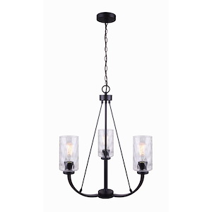Newport - 3 Light Chandelier In Modern Style-25 Inches Tall and 21 Inches Wide - 1330658