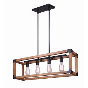 Moss - 4 Light Chandelier-61.25 Inches Tall and 8.25 Inches Wide