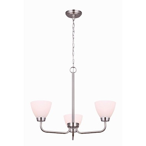 Noah - 3 Light Chandelier-20 Inches Tall and 20 Inches Wide