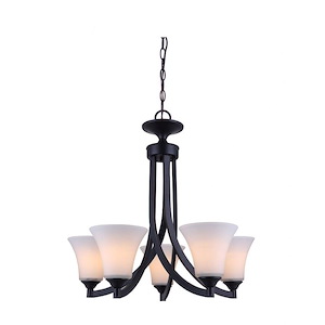 Locke - 5 Light Chandelier-24 Inches Tall and 25 Inches Wide