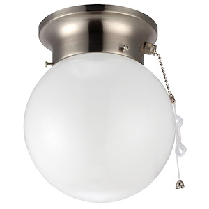 1 Light Flush/Wall Mount-7.25 Inches Tall and 15 Inches Wide