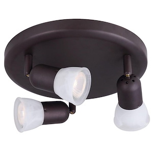 James - 3 Light Flush/Wall Mount-6 Inches Tall and 10 Inches Wide