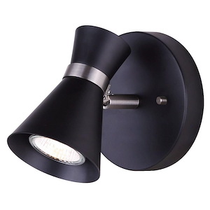 Griffith - 1 Light Flush/Wall Mount-7.6 Inches Tall and 4.75 Inches Wide