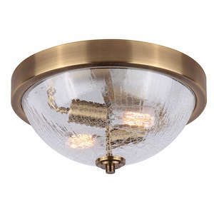 Everly - 2 Light Flush Mount-6.5 Inches Tall and 13 Inches Wide
