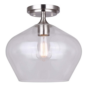 Conall - 1 Light Flush Mount-11 Inches Tall and 11.75 Inches Wide