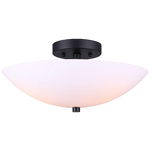 Vivy - 3 Light Flush Mount-7 Inches Tall and 15 Inches Wide