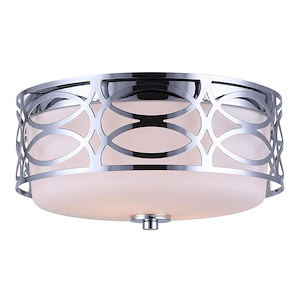 Drake - 2 Light Flush Mount-5.75 Inches Tall and 11.75 Inches Wide