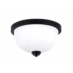2 Light Flush Mount-7 Inches Tall and 13 Inches Wide