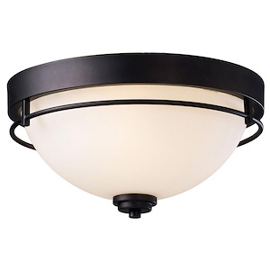 Somerset - 3 Light Flush Mount-8 Inches Tall and 15 Inches Wide