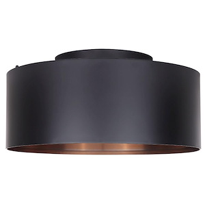 Oxyura - 2 Light Flush Mount-6.88 Inches Tall and 15.75 Inches Wide - 1330732
