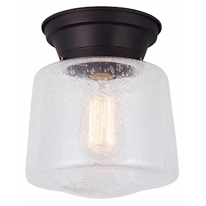 Mill - 1 Light Flush Mount-9.25 Inches Tall and 8 Inches Wide
