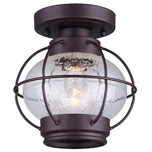 Potter - 1 Light Flush Mount-8.25 Inches Tall and 7.75 Inches Wide