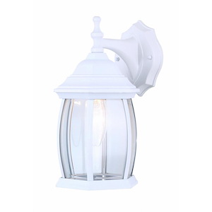 1 Light Outdoor Wall Lantern-12.5 Inches Tall and 7.75 Inches Wide