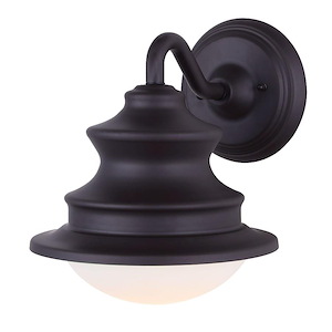 Wharf - 1 Light Outdoor Wall Mount-10.5 Inches Tall and 10 Inches Wide