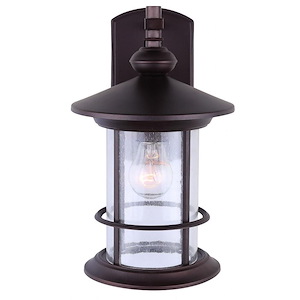 Treehouse - 1 Light Outdoor Wall Lantern-13 Inches Tall and 9 Inches Wide