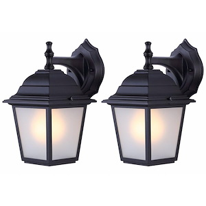 Decomn - 1 Light Outdoor Wall Mount (Pack of 2)-11 Inches Tall and 8 Inches Wide