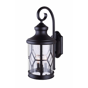 1 Light Outdoor Wall Lantern-14 Inches Tall and 8 Inches Wide