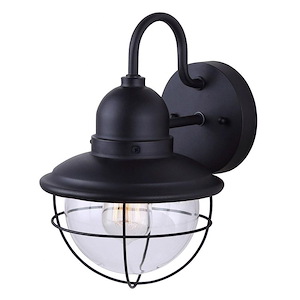 Lohan - 1 Light Outdoor Wall Lantern-12.63 Inches Tall and 9.25 Inches Wide