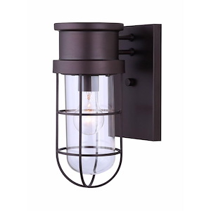 Brooklyn - 1 Light Outdoor Wall Lantern-13 Inches Tall and 13 Inches Wide