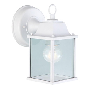 1 Light Outdoor Wall Lantern-8.25 Inches Tall and 6 Inches Wide