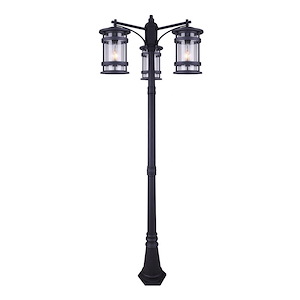 Duffy - 3 Light Outdoor Post Mount-7.6 Inches Tall and 4.38 Inches Wide