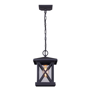 Elm - 1 Light Outdoor Pendant In Modern Style-11.75 Inches Tall and 7.88 Inches Wide