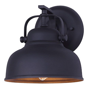 Louis - 1 Light Outdoor Wall Mount-8.25 Inches Tall and 7.88 Inches Wide