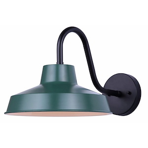 Wallace - 1 Light Outdoor Wall Mount-9 Inches Tall and 16.5 Inches Wide