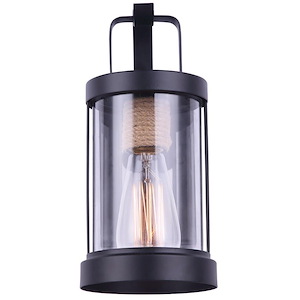 Delano - 1 Light Outdoor Wall Mount-11.5 Inches Tall and 7.13 Inches Wide