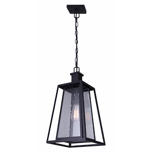 Grove - 1 Light Outdoor Pendant In Modern Style-20.25 Inches Tall and 10.5 Inches Wide