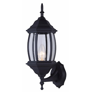 1 Light Outdoor Wall Lantern-17 Inches Tall and 8 Inches Wide