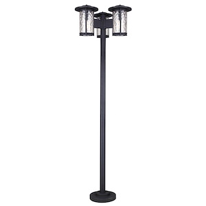 Leon - 3 Light Outdoor Post Mount-84 Inches Tall and 25.13 Inches Wide