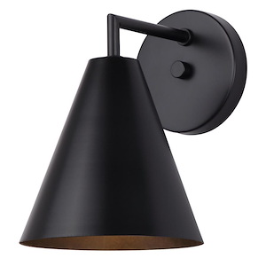 Emeri - 1 Light Outdoor Wall Mount-9.75 Inches Tall and 7 Inches Wide