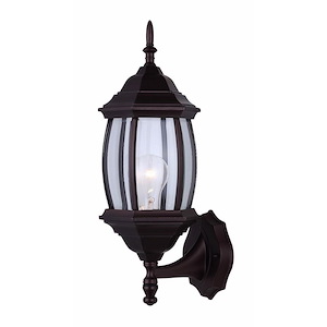 1 Light Outdoor Wall Lantern (Set of 2)-17 Inches Tall and 8 Inches Wide